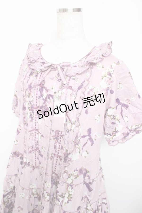 画像3: PINK HOUSE / ローズリースプリントワンピース F ラベンダー Y-25-10-31-071-LO-OP-AS-ZY (3)