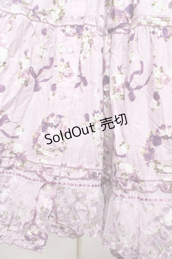 画像4: PINK HOUSE / ローズリースプリントワンピース F ラベンダー Y-25-10-31-071-LO-OP-AS-ZY (4)