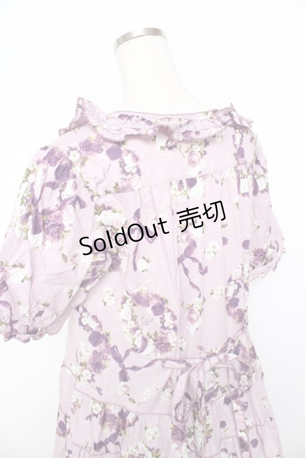 画像5: PINK HOUSE / ローズリースプリントワンピース F ラベンダー Y-25-10-31-071-LO-OP-AS-ZY (5)