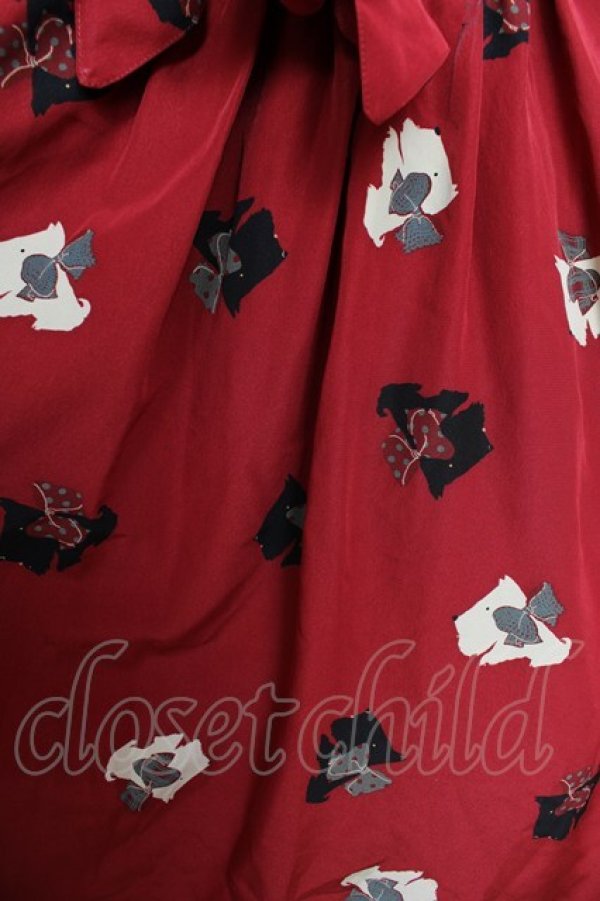 画像3: PINK HOUSE / スコッチテリアワンピース F 赤 Y-25-10-31-072-LO-OP-SZ-ZY (3)