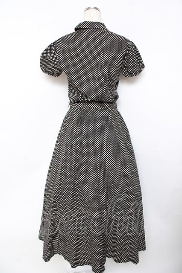 画像2: PINK HOUSE / ドットワンピース F 黒 Y-25-10-31-073-LO-OP-SZ-ZY (2)
