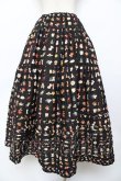 画像2: PINK HOUSE / Pink House Favoritesプリントスカート F 黒 Y-25-10-31-074-LO-SK-SZ-ZY (2)