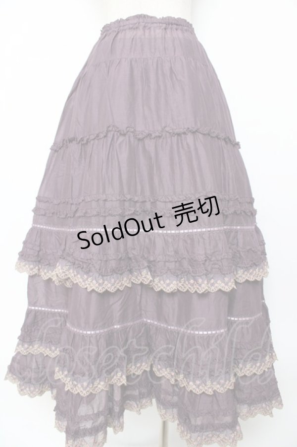 画像2: PINK HOUSE / ドイリーレース使いスカート F パープル Y-25-10-31-076-LO-SK-SZ-ZY (2)
