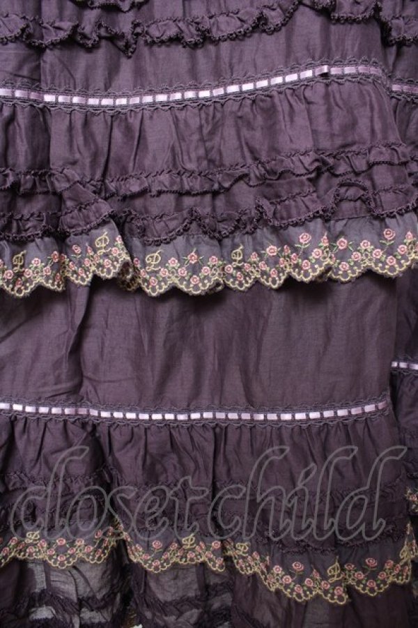 画像3: PINK HOUSE / ドイリーレース使いスカート F パープル Y-25-10-31-076-LO-SK-SZ-ZY (3)