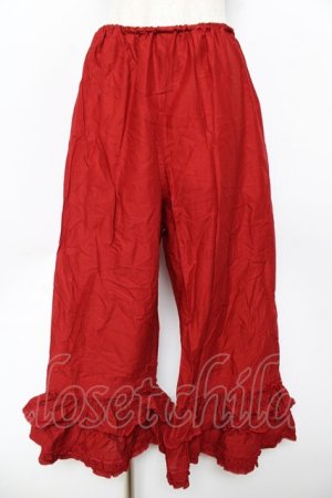 画像: PINK HOUSE / フリル使いローンドロワーズ F 赤 Y-25-10-31-079-LO-PA-AS-ZY