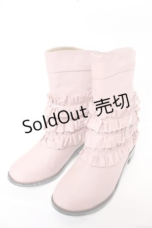 画像: PINK HOUSE / ピコフリルアップブーツ   Y-25-10-31-008-LO-SH-AS-ZY