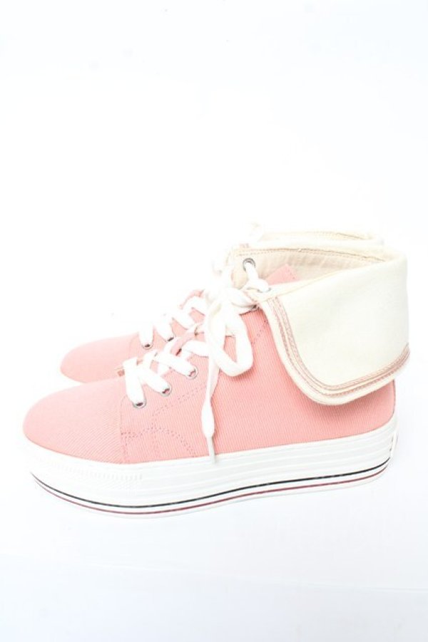 画像2: PINK HOUSE / セーラーカラーハイカットスニーカー   Y-25-10-31-009-LO-SH-SZ-ZY (2)