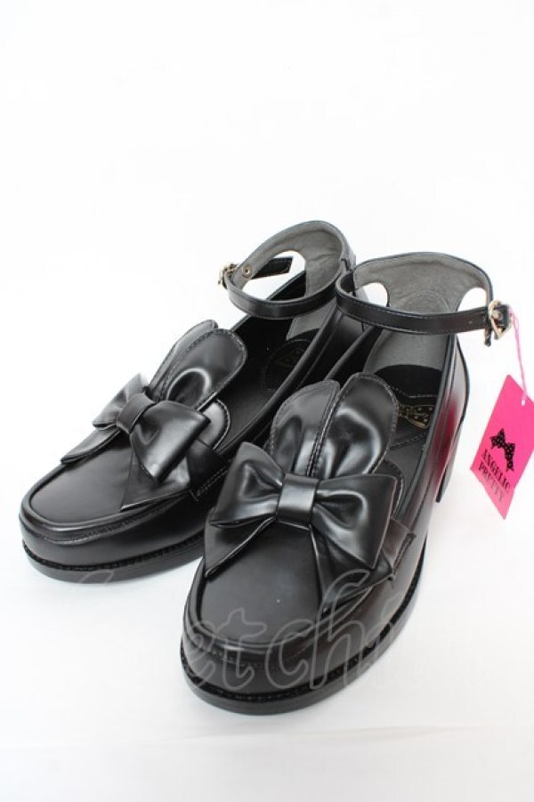 画像1: Angelic Pretty / Bunny Collegeシューズ   Y-25-10-31-020-AP-SH-AS-ZY (1)