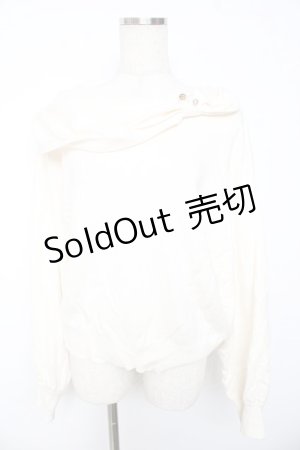 画像: axes femme / ドレープリボンニット  キナリ Y-25-11-01-061-AX-TO-SZ-ZY