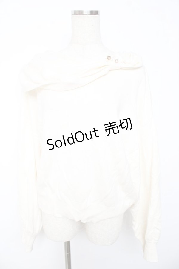 画像1: axes femme / ドレープリボンニット  キナリ Y-25-11-01-061-AX-TO-SZ-ZY (1)