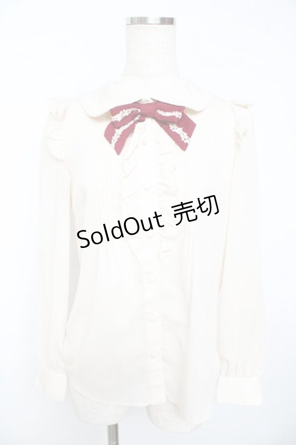 画像1: Secret Honey / バラレースブラウス 2 キナリ Y-25-11-01-069-CA-BL-SZ-ZY (1)