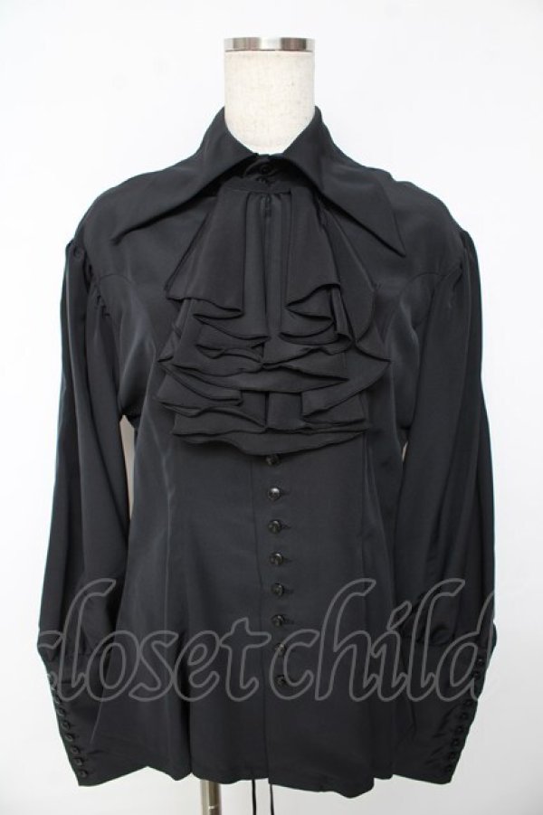 画像1: ATELIER BOZ / ミストレスブラウス  ブラック Y-25-11-01-071-EL-BL-SZ-ZY (1)