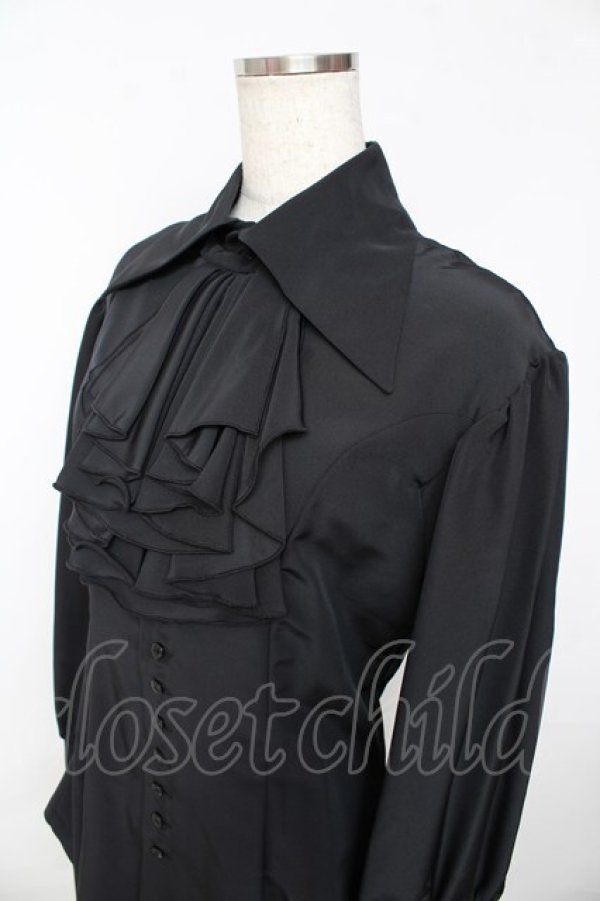 画像3: ATELIER BOZ / ミストレスブラウス  ブラック Y-25-11-01-071-EL-BL-SZ-ZY (3)