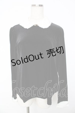 画像: Angelic Pretty / Velvet Ribbonカットソー  黒 Y-25-11-01-075-AP-TO-SZ-ZY