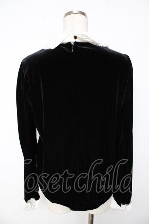 画像2: Angelic Pretty / Velvet Ribbonカットソー  黒 Y-25-11-01-075-AP-TO-SZ-ZY (2)