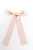 画像2: Maison de FLEUR / パールビジューリボンバレッタ  ピンク Y-25-11-01-012-LO-AC-SZ-ZY (2)