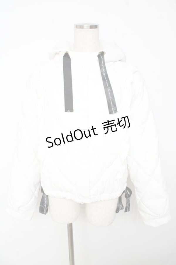 画像1: axes femme POETIQUE / ダイヤキルトエコダウンコート  白 Y-25-11-01-083-AX-CO-SZ-ZI (1)