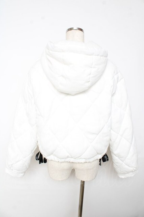画像2: axes femme POETIQUE / ダイヤキルトエコダウンコート  白 Y-25-11-01-083-AX-CO-SZ-ZY (2)