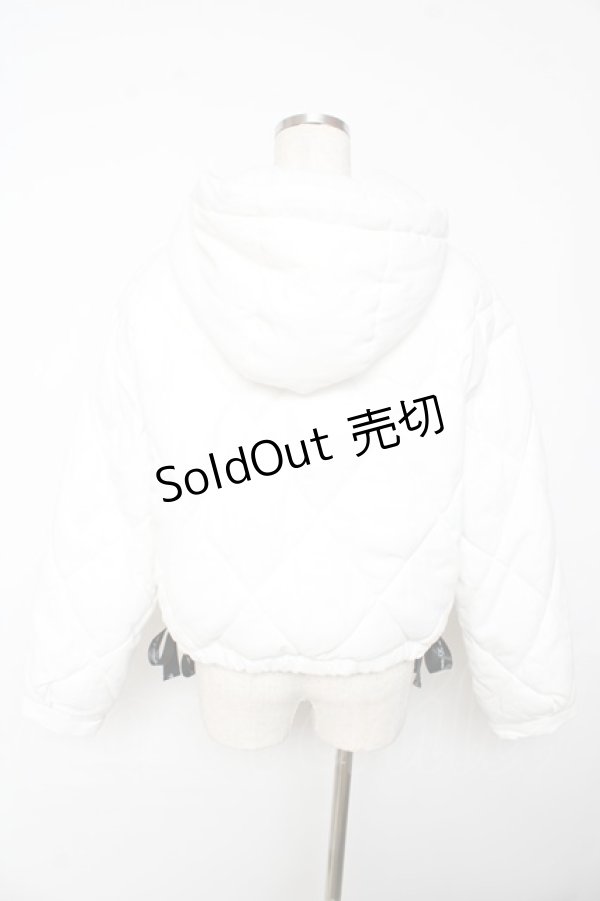 画像2: axes femme POETIQUE / ダイヤキルトエコダウンコート  白 Y-25-11-01-083-AX-CO-SZ-ZI (2)