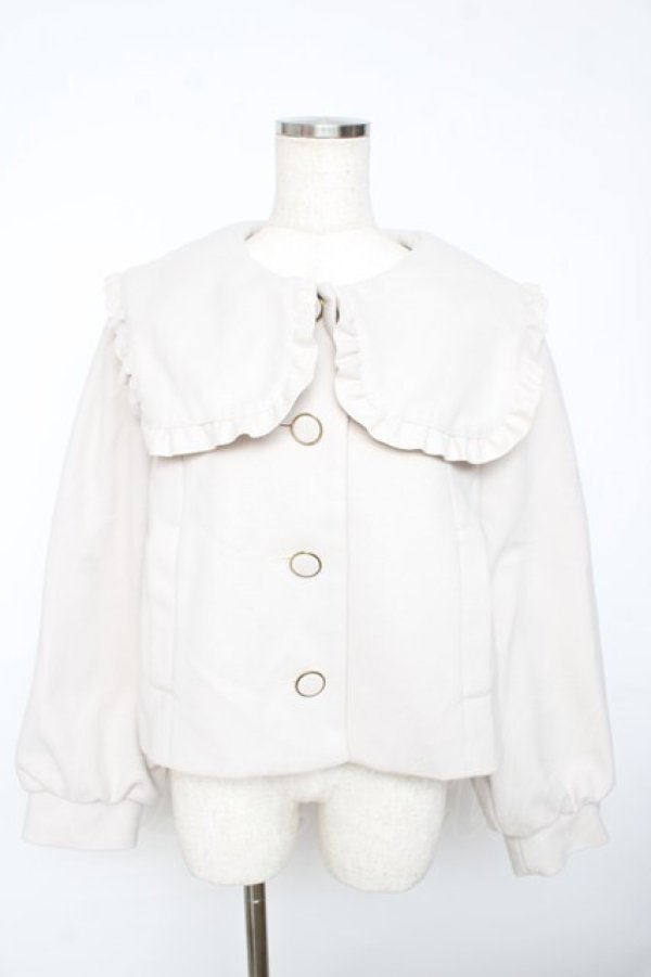 画像1: Amavel / リボン付きショートコート  キナリ Y-25-11-01-084-CA-JA-SZ-ZY (1)