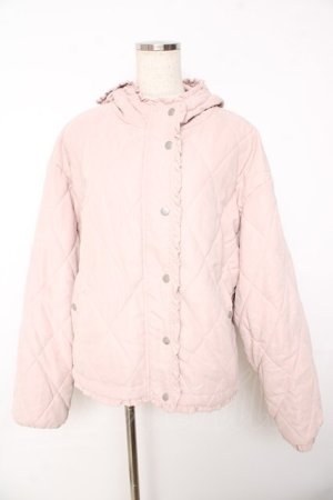 画像: merry jenny / フリルキルティングフードジャケット F ピンク Y-25-11-01-085-LO-JA-SZ-ZY