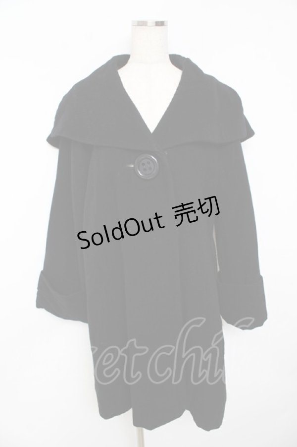 画像1: PEACE NOW / 1つボタンコート  黒 Y-25-11-01-088-PU-CO-AS-ZY (1)