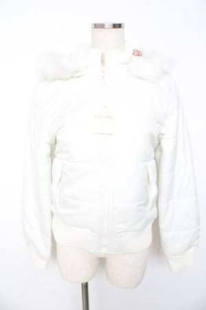 画像: LIZ LISA / ファーフードダウンジャケット  白 Y-25-11-01-091-LO-CO-SZ-ZY