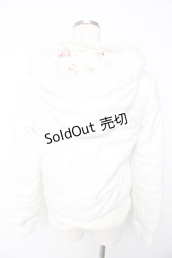 画像2: LIZ LISA / ファーフードダウンジャケット  白 Y-25-11-01-091-LO-CO-SZ-ZY (2)