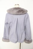 画像2: axes femme / ファー襟ベルトデザインコート F ラベンダー Y-25-11-01-094-AX-CO-SZ-ZY (2)