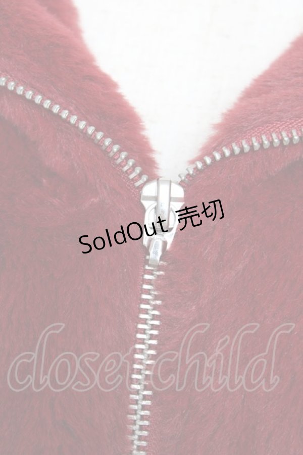 画像3: REFLEM / ドラゴン刺繍BIGファーパーカーファーブルゾン  ワイン Y-25-11-01-097-PU-CO-SZ-ZY (3)