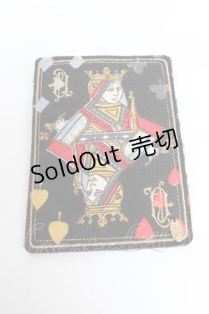 画像: Jane Marple / トランプモチーフのブローチ  ブラック Y-25-11-01-015-JM-ZA-SZ-ZY