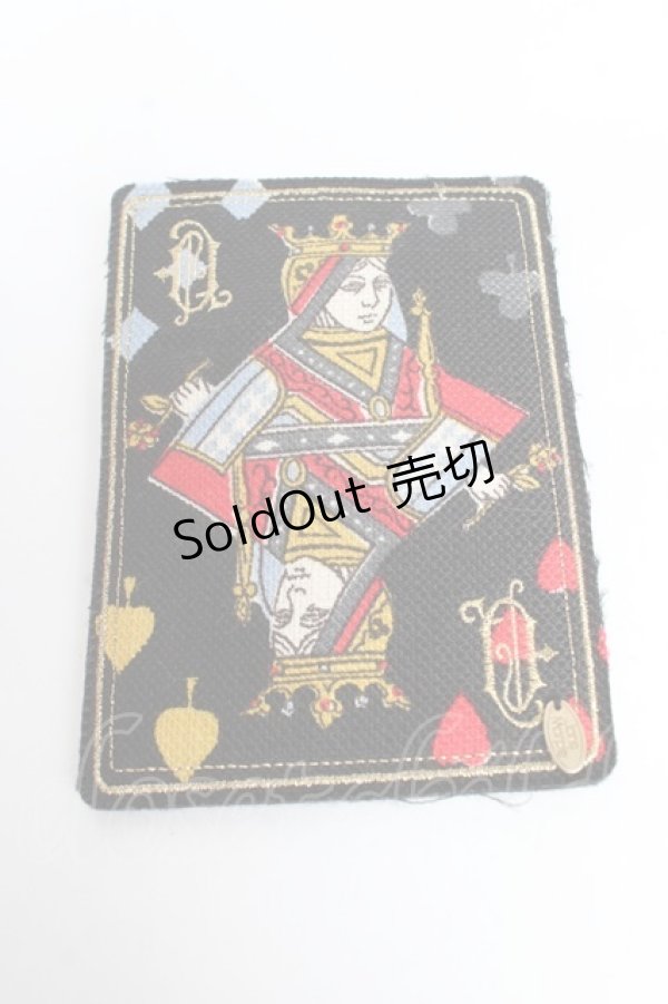 画像1: Jane Marple / トランプモチーフのブローチ  ブラック Y-25-11-01-015-JM-ZA-SZ-ZY (1)