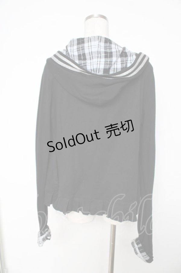 画像2: PUTUMAYO / エンブレム刺繍フード付ジャケット  黒 Y-25-11-01-101-PT-JA-SZ-ZY (2)