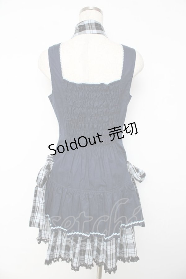 画像2: PUTUMAYO / チェックリボンダブルワンピ  紺 Y-25-11-01-105-PT-OP-SZ-ZY (2)