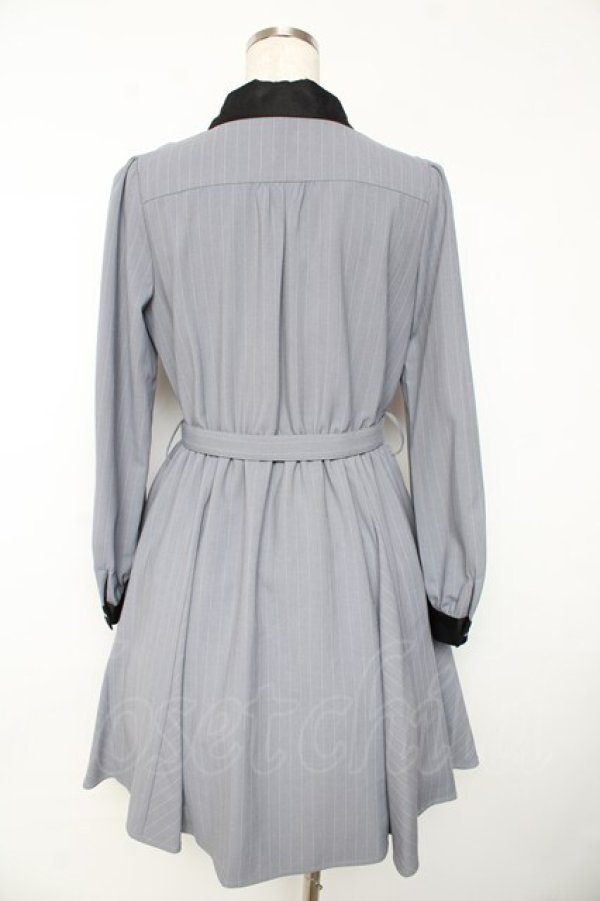 画像2: Secret Honey / ラッフルフリルシャツワンピース 2 グレー Y-25-11-01-107-CA-OP-SZ-ZY (2)