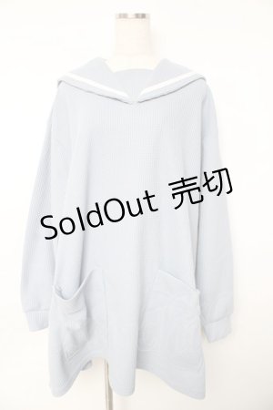 画像: Candy Stripper / BIG SAILOR WAFFLE ワンピース 2 サックス Y-25-11-01-108-PU-OP-SZ-ZY