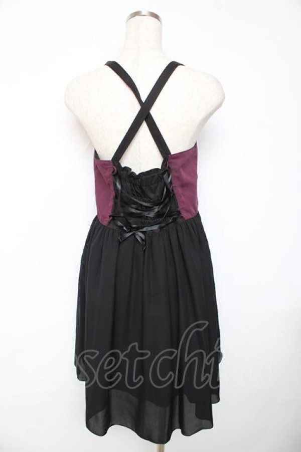 画像2: ALGONQUINS / ナポレオン風ジャンパースカート F 紫 Y-25-11-01-112-AL-OP-SZ-ZI (2)