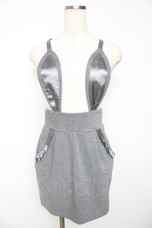 画像: one spo / バニーイヤーサス付きスカート M グレー Y-25-11-01-113-PU-SK-SZ-ZY