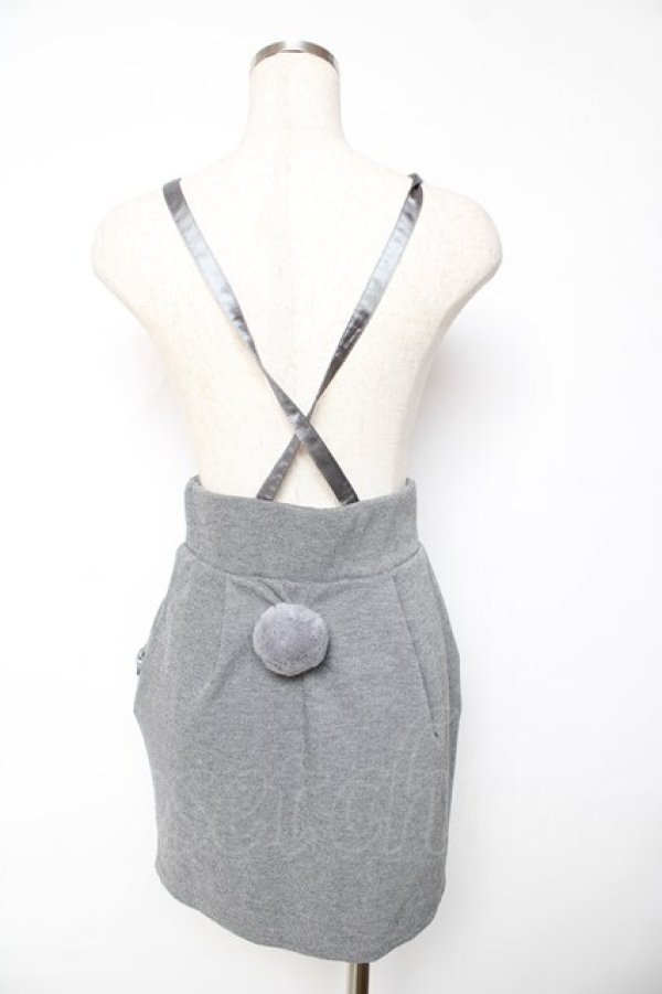 画像2: one spo / バニーイヤーサス付きスカート M グレー Y-25-11-01-113-PU-SK-SZ-ZY (2)