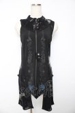 画像1: Desoro Works / 琉球浪漫物語 第二章襟付き襟付きタンクトップ  黒 Y-25-11-01-115-GO-OP-SZ-OS (1)