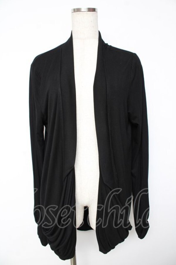 画像1: Ozz Croce / サイドポケットカーディガン  黒 Y-25-11-01-117-OO-TO-SZ-ZY (1)