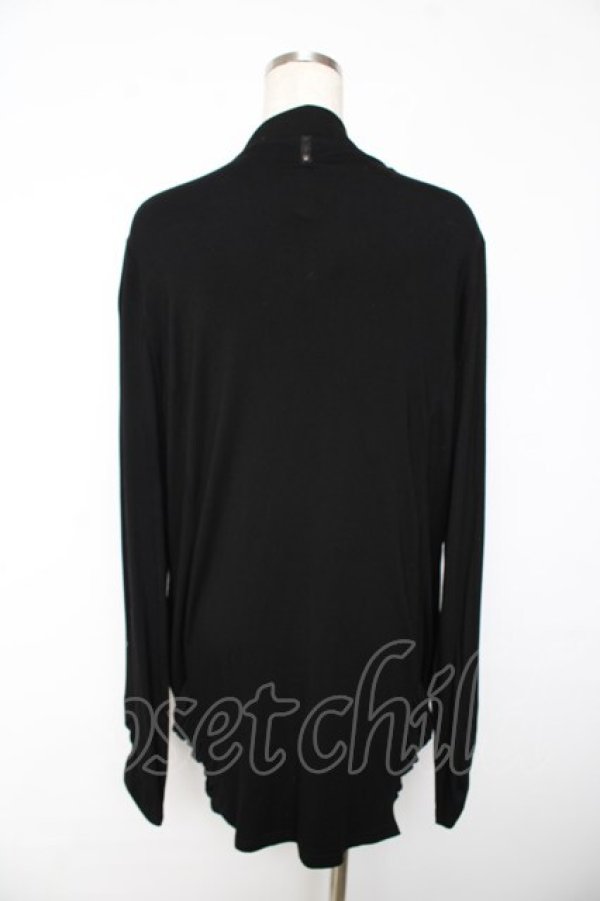 画像2: Ozz Croce / サイドポケットカーディガン  黒 Y-25-11-01-117-OO-TO-SZ-ZY (2)