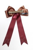 画像2: LOTUS ribbon / リボンクリップ  ブラウン×ワイン Y-25-11-01-018-EL-AC-SZ-ZT487-F004 (2)