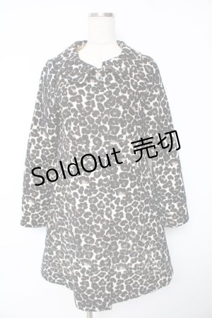 画像: Emily Temple cute / レオパードジャガードコート  ブラウン Y-25-11-01-125-ET-CO-SZ-ZY