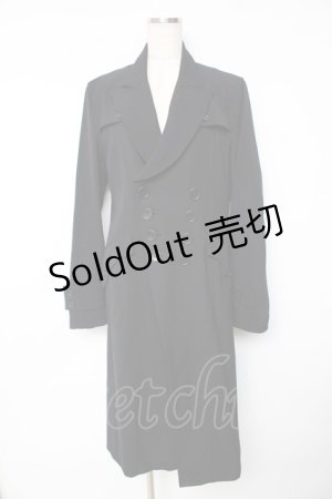 画像: BPN FOR MEN / Wボタンロングジャケット M 黒 Y-25-11-01-127-GO-JA-SZ-ZY