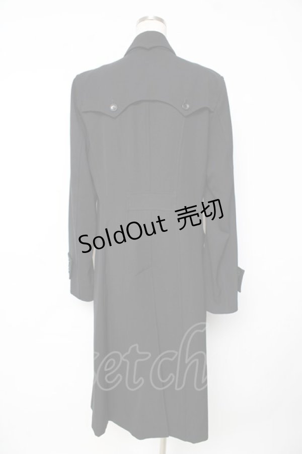 画像2: BPN FOR MEN / Wボタンロングジャケット M 黒 Y-25-11-01-127-GO-JA-SZ-ZY (2)