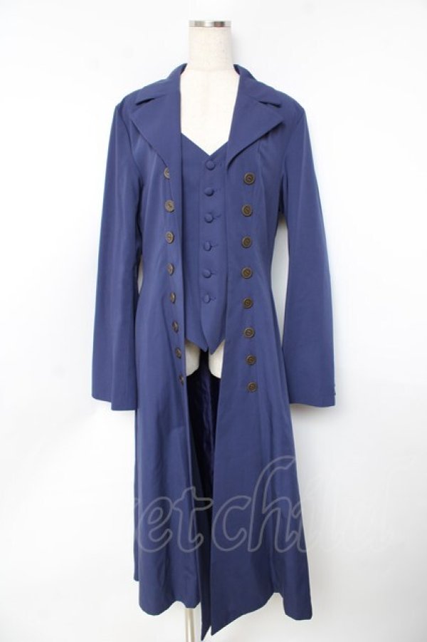 画像1: ATELIER BOZ / メンズロングローランドジャケットエクストラ  ブルー Y-25-11-01-128-EL-CO-SZ-ZY (1)