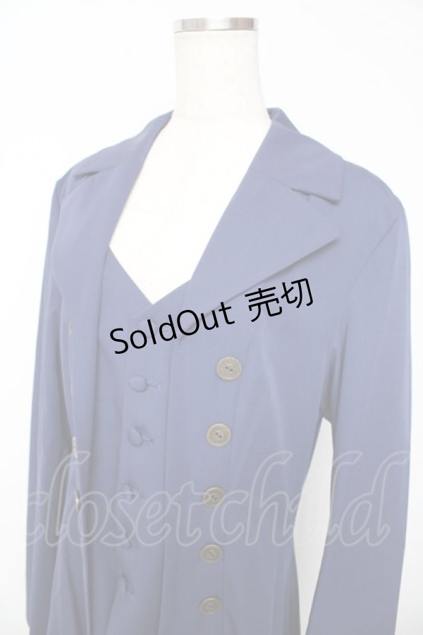 画像3: ATELIER BOZ / メンズロングローランドジャケットエクストラ  ブルー Y-25-11-01-128-EL-CO-SZ-ZY (3)