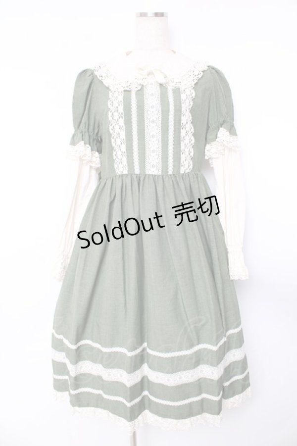 画像1: Innocent World / リバイバルドールワンピース L グリーン Y-25-11-01-129-IW-OP-SZ-ZT622 (1)