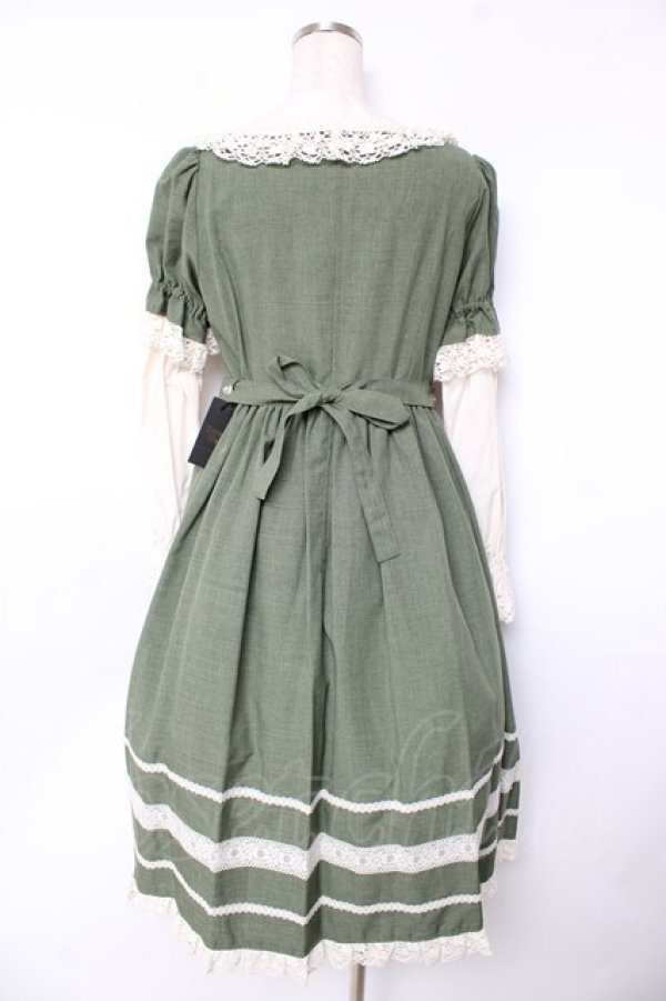 画像2: Innocent World / リバイバルドールワンピース L グリーン Y-25-11-01-129-IW-OP-SZ-ZY (2)